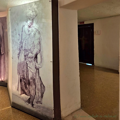 Männer Zeichnung im Teatro Olimpico