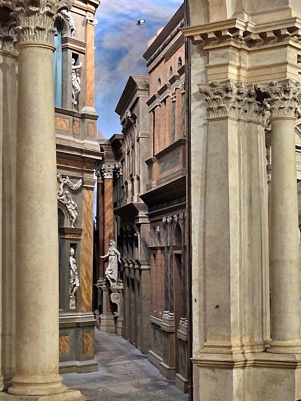 Bühne seitlich Teatro Olimpico