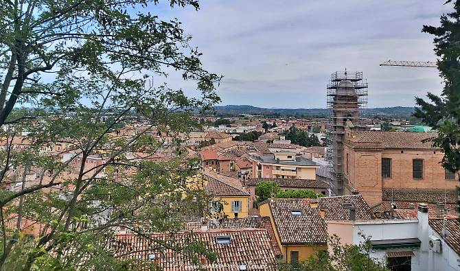 Blick auf die Altstadt Santarcangelo di Romagna