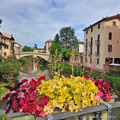 Blick zur Ponte San Michele Vicenza