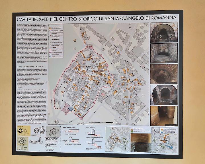 Plan der Höhlen unter Santarcangelo di Romagna