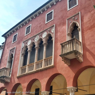 venezianische Balkone in Vicenza