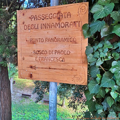 Schild Passeggiata degli Innamorati