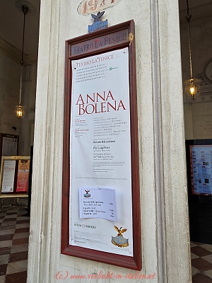 Ankündigung der Oper Anna Bolena