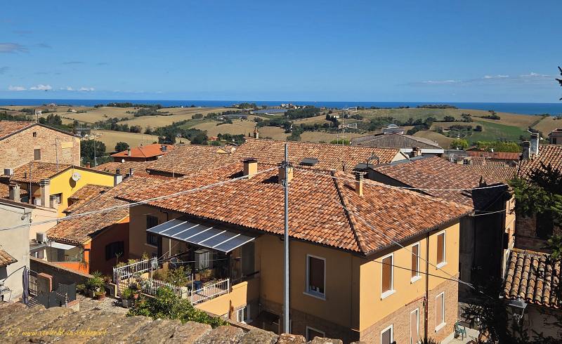 Blick auf die Adria bei Mondolfo