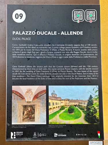 Info Palazzo Ducale Reggio Emilia
