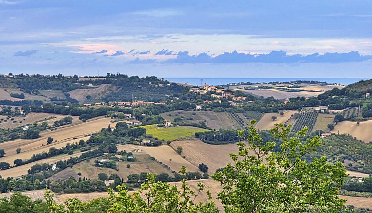 Blick an die Adria von Offagna