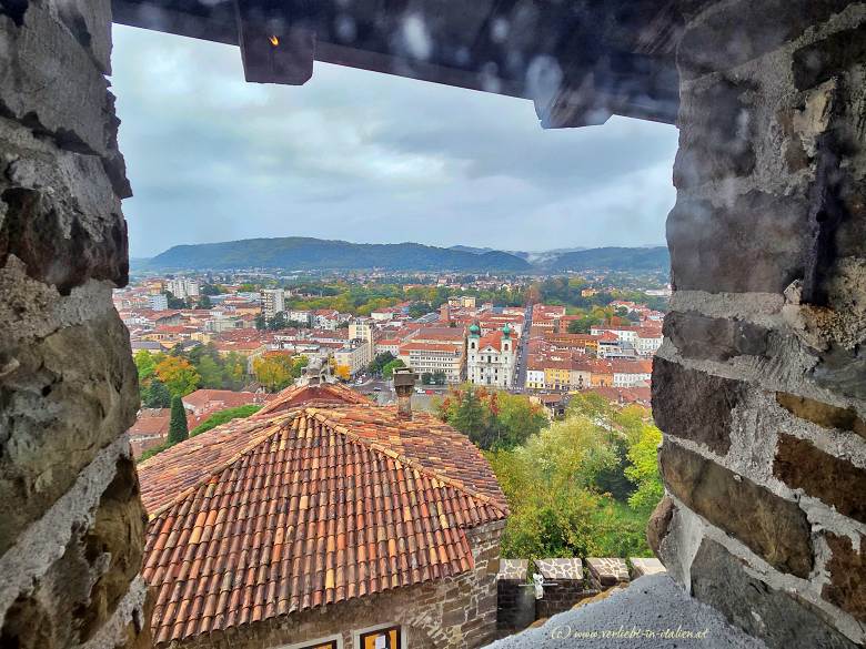 Blick von der Burg auf Gorizia