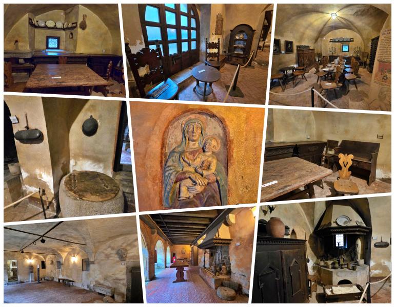 Collage Küche Castello di Gorizia