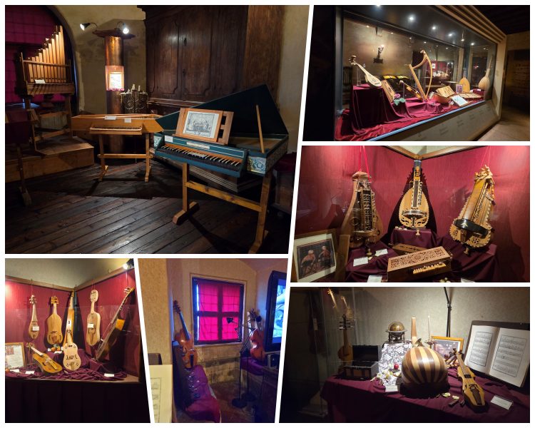 Collage Musikinstrumente Burg Gorizia