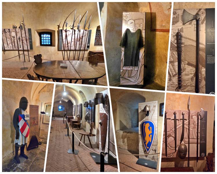 Collage Waffensaal Burg Gorizia