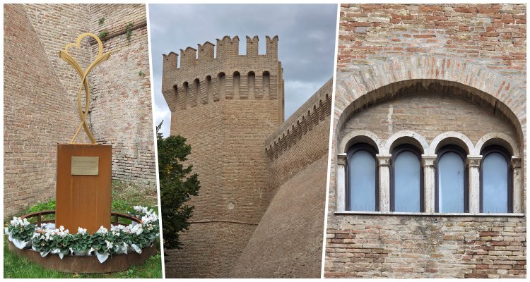 Corinaldo Stadtmauer Collage