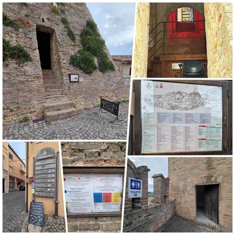 Offagna Rocca Collage