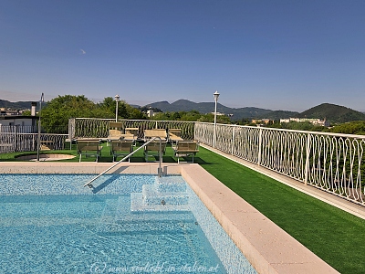 Dachpool mit Aussicht Hotel Terme Roma