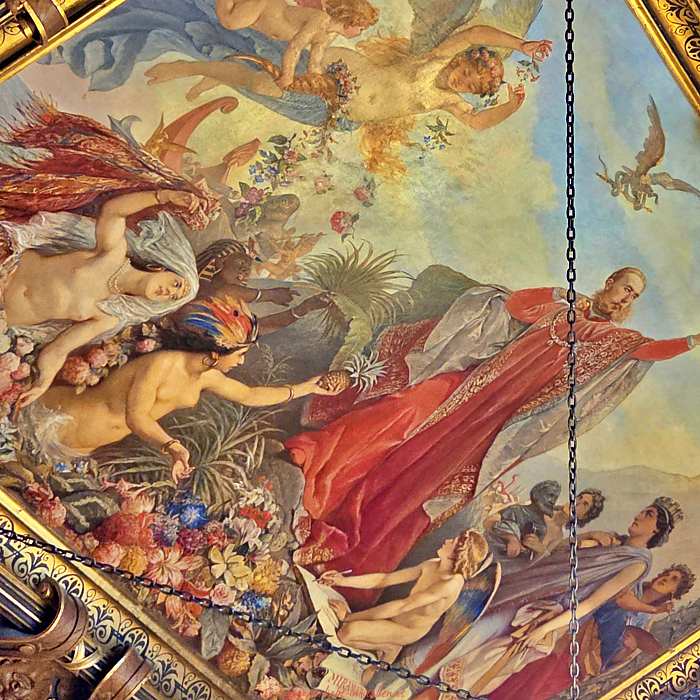 Deckengemälde mit Maximilian Miramare