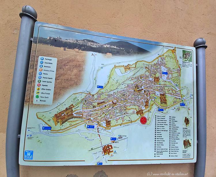 Stadtplan Assisi